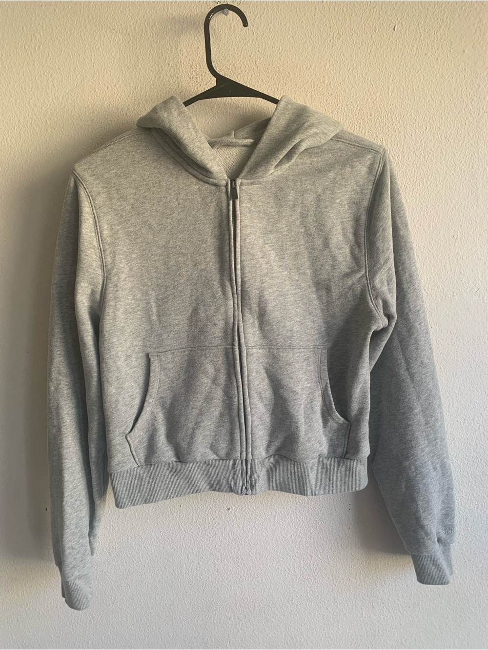 Vuori VW 2067 Cotton Blend Full Zip Womens Hoodie Size Small Gray